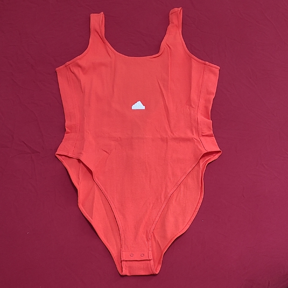Coral Sleeveless Bodysuit